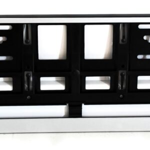 RAMKA TABLICY REJESTRACYJNEJ SREBRNA LEOPLAST