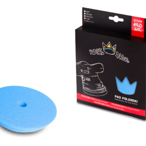 Royal Pads Air Heavy Cut Pad bardzo twardy pad polerski do maszyn Dual Action, niebieski 80/100mm