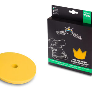 Royal Pads Thin Medium Pad niskoprofilowy średniej twardości pad polerski do maszyn DA, żółty 130/140mm