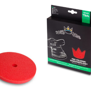 Royal Pads Thin Soft Pad miękki niskoprofilowy pad polerski do maszyn DA, czerwony 130/140mm