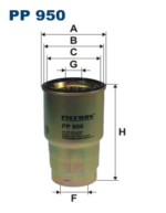FILTRON PP950 FILTR PALIWA TOYOTA AVENSIS 2.0TD 97-