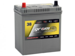 Akumulator GROM 12V JAPAN 38AH 340A 3 lata GW LEWY+ B19