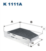 FILTRON K1111A  FILTR PYŁKOWY KABINY WĘGLOWY