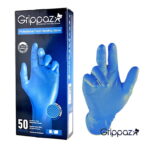 Grippaz 300mm Ochronne Rękawiczki Nitrylowe S 50szt  Grube